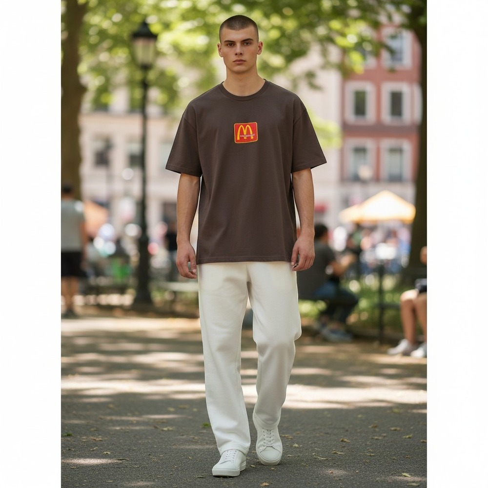 Cactus Jack McDonald's T-Shirt XL Brown Excellent Travis Scott Graphic Tee